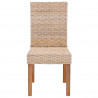 Krzesło jadalniane 2 pcs Naturalny 45 x 54 x 93 cm