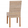 Krzesło jadalniane 2 pcs Naturalny 45 x 54 x 93 cm