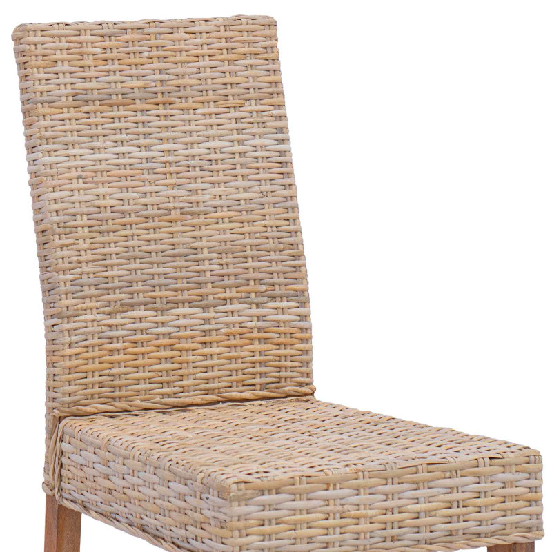 Krzesło jadalniane 2 pcs Naturalny 45 x 54 x 93 cm