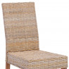 Krzesło jadalniane 2 pcs Naturalny 45 x 54 x 93 cm