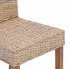 Krzesło jadalniane 2 pcs Naturalny 45 x 54 x 93 cm