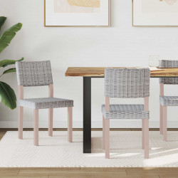 Krzesło jadalniane 2 pcs Białe pranie 46 x 55 x 84 cm