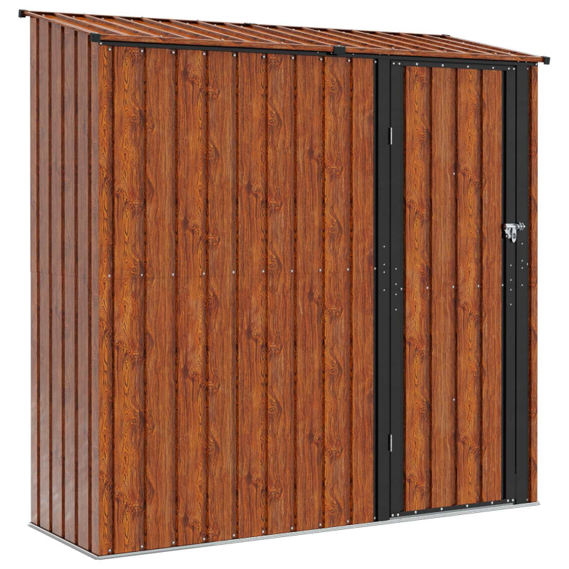 Schowki ogrodowe Brązowy 203,5 x 73 x 200 cm Metal