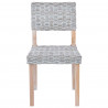 Krzesło jadalniane 2 pcs Białe pranie 46 x 55 x 84 cm