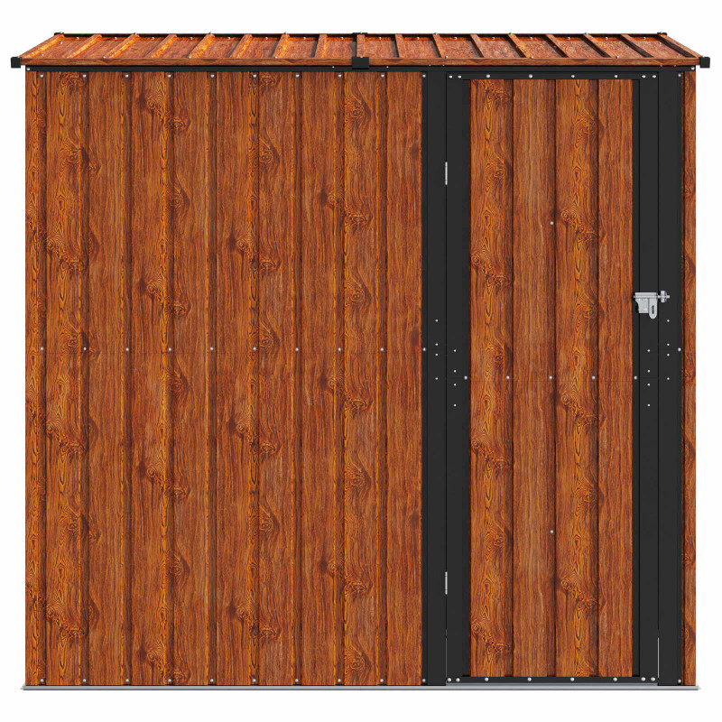 Schowki ogrodowe Brązowy 203,5 x 73 x 200 cm Metal
