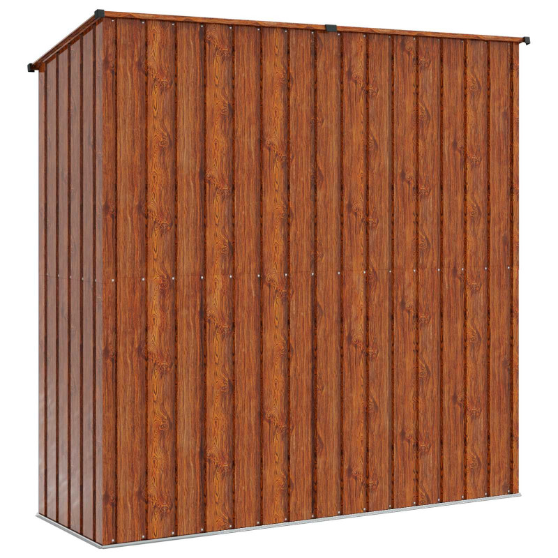 Schowki ogrodowe Brązowy 203,5 x 73 x 200 cm Metal