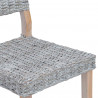 Krzesło jadalniane 2 pcs Białe pranie 46 x 55 x 84 cm