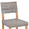 Krzesło jadalniane 2 pcs Kubu Szary 46 x 55 x 84 cm Rattan Kubu