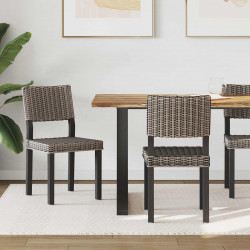 Krzesło jadalniane 2 pcs Czarne pranie 46 x 55 x 84 cm