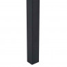 Krzesło jadalniane 2 pcs Czarne pranie 46 x 55 x 84 cm