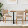 Krzesło jadalniane 2 pcs Naturalny 46 x 55 x 84 cm Rattan Kubu