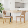 Krzesło jadalniane 2 pcs Naturalny 46 x 55 x 84 cm Rattan Kubu