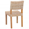 Krzesło jadalniane 2 pcs Naturalny 46 x 55 x 84 cm Rattan Kubu