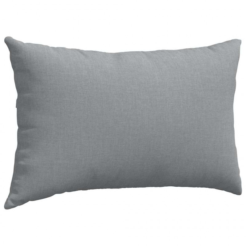 Poduszki na sofę 2 pcs Jasnoszary 50 x 30 cm tkanina