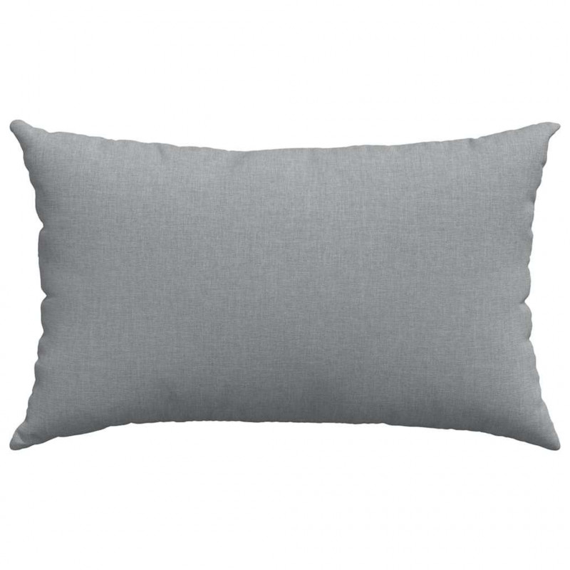 Poduszki na sofę 2 pcs Jasnoszary 50 x 30 cm tkanina