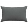Poduszki na sofę 2 pcs Ciemnoszary 50 x 30 cm tkanina