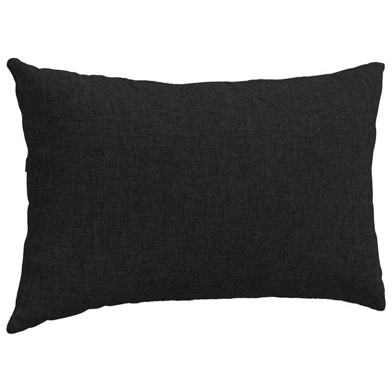 Poduszki na sofę 2 pcs Czarny 50 x 30 cm tkanina