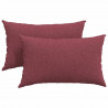 Poduszki na sofę 2 pcs Czerwone wino 50 x 30 cm tkanina