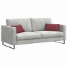 Poduszki na sofę 2 pcs Czerwone wino 50 x 30 cm tkanina