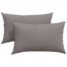 Poduszki na sofę 2 pcs Ciemnoszary 50 x 30 cm tkanina