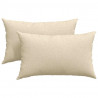 Poduszki na sofę 2 pcs Kremowy 50 x 30 cm tkanina