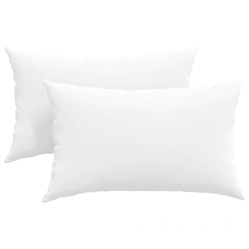 Poduszki na sofę 2 pcs Biały 50 x 30 cm tkanina