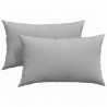 Poduszki na sofę 2 pcs Szary chmur 50 x 30 cm tkanina