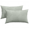Poduszki na sofę 2 pcs Jasnoszary 50 x 30 cm Tkanina sztruksowa