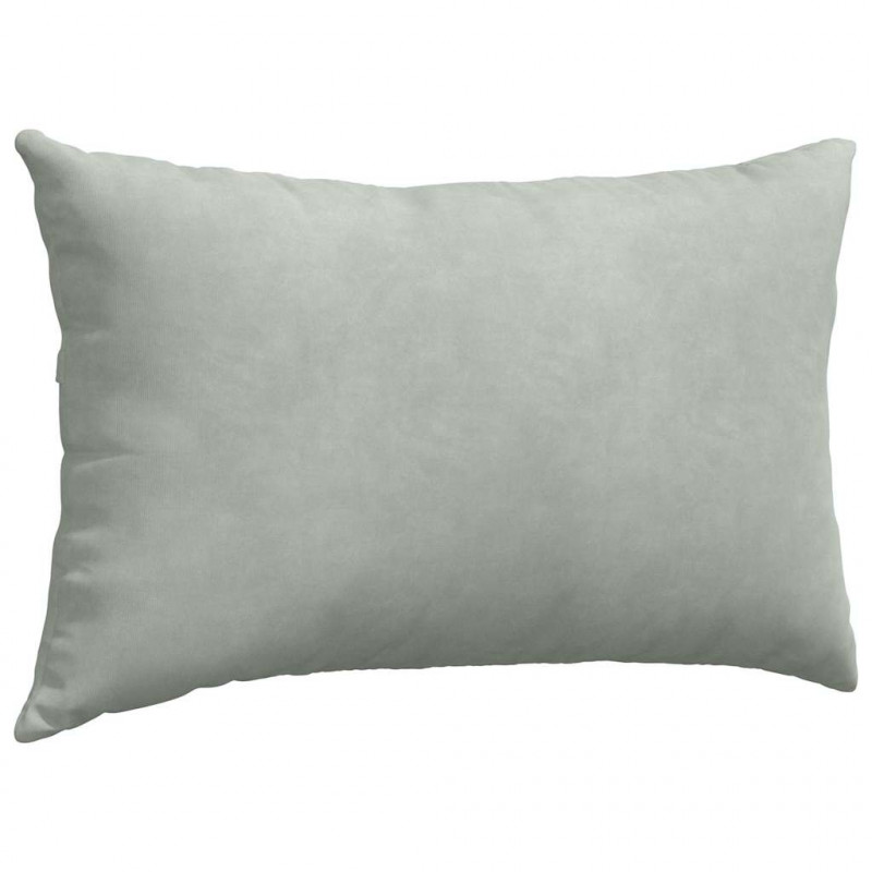 Poduszki na sofę 2 pcs Jasnoszary 50 x 30 cm Tkanina sztruksowa