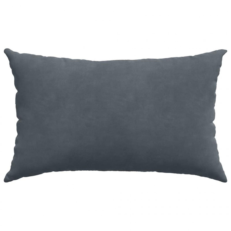 Poduszki na sofę 2 pcs ciemno szary 50 x 30 cm