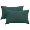 Poduszki na sofę 2 pcs Ciemnozielony 50 x 30 cm