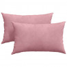 Poduszki na sofę 2 pcs Różowy 50 x 30 cm Tkanina sztruksowa