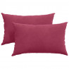 Poduszki na sofę 2 pcs czerwone wino 50 x 30 cm
