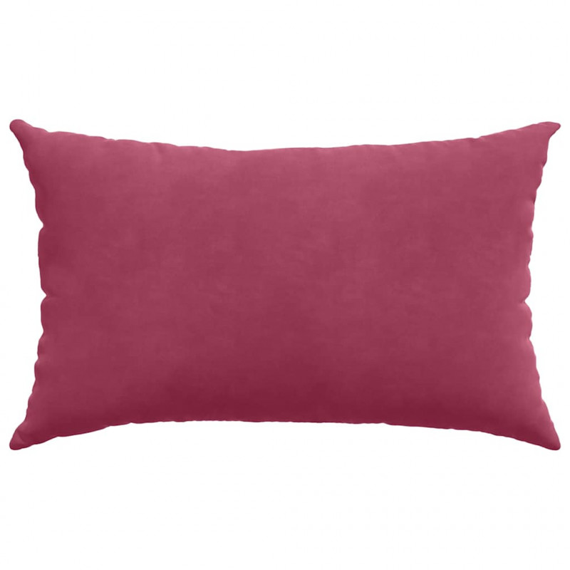 Poduszki na sofę 2 pcs czerwone wino 50 x 30 cm