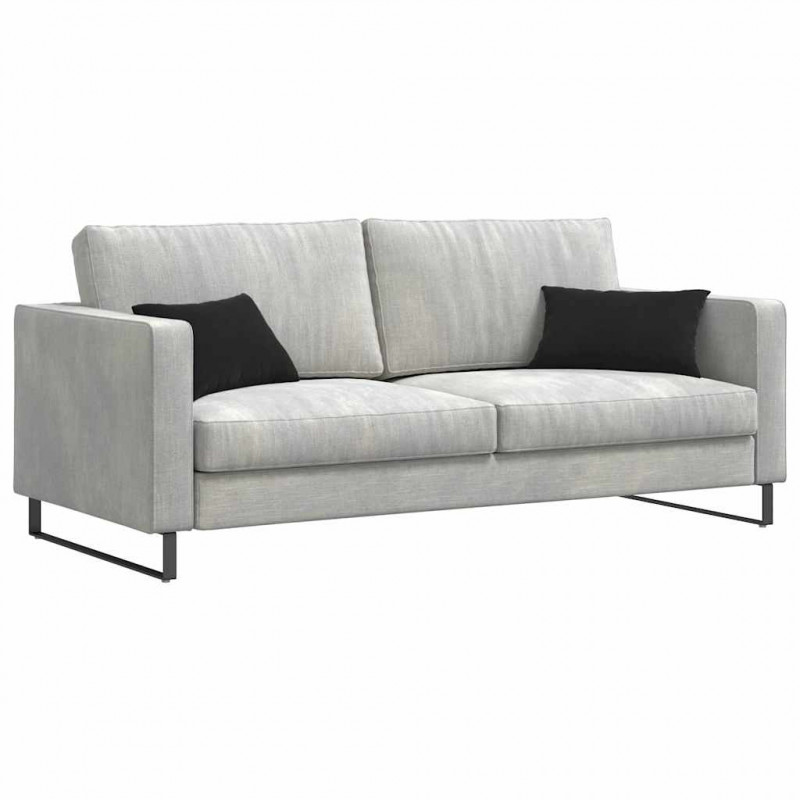 Poduszki na sofę 2 pcs Czarny 50 x 30 cm Tkanina sztruksowa