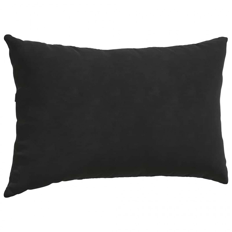 Poduszki na sofę 2 pcs Czarny 50 x 30 cm Tkanina sztruksowa