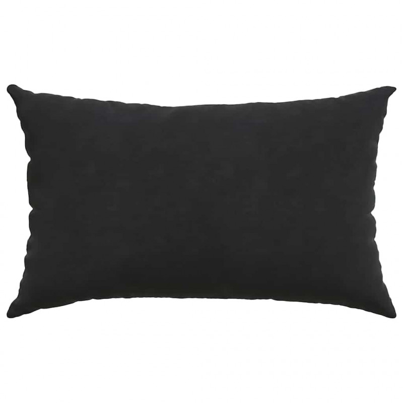 Poduszki na sofę 2 pcs Czarny 50 x 30 cm Tkanina sztruksowa
