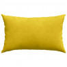 Poduszki na sofę 2 pcs Żółty 50 x 30 cm Tkanina sztruksowa