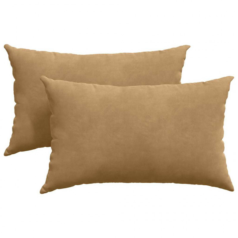 Poduszki na sofę 2 pcs Brązowy 50 x 30 cm Tkanina sztruksowa