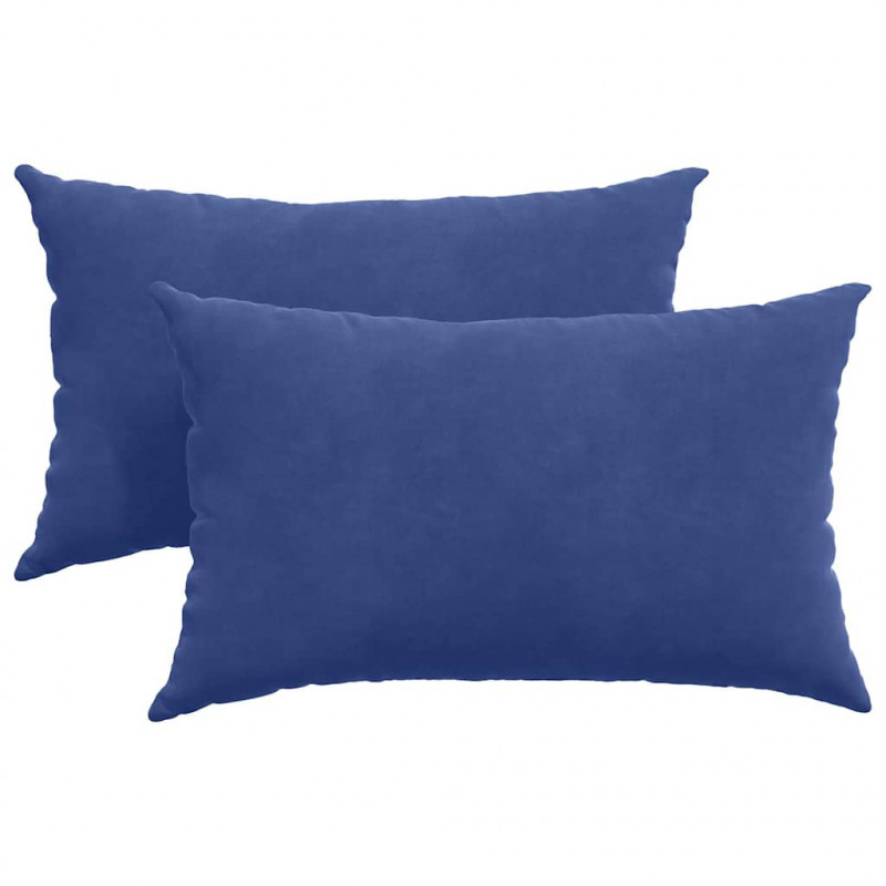 Poduszki na sofę 2 pcs Niebieski policyjny 50 x 30 cm