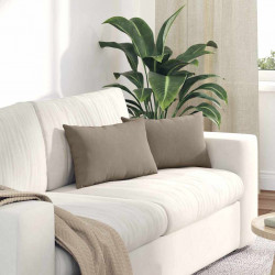Poduszki na sofę 2 pcs Ciemnoszary 50 x 30 cm tkanina