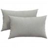 Poduszki na sofę 2 pcs Jasnoszary 50 x 30 cm tkanina