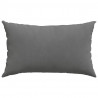 Poduszki na sofę 2 pcs Ciemnoszary 50 x 30 cm tkanina