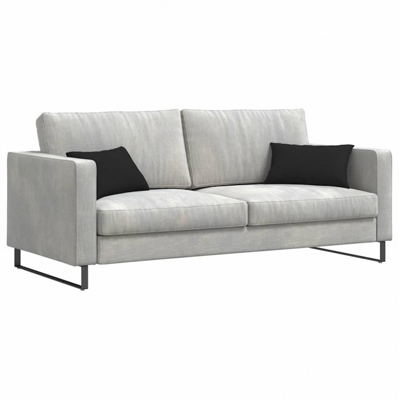 Poduszki na sofę 2 pcs Czarny 50 x 30 cm tkanina