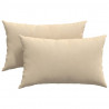 Poduszki na sofę 2 pcs Kremowy 50 x 30 cm tkanina