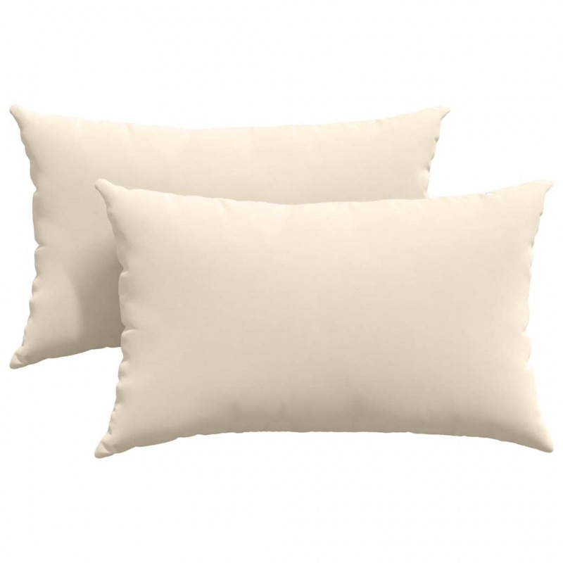 Poduszki na sofę 2 pcs Beżowy 50 x 30 cm tkanina