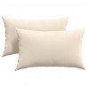 Poduszki na sofę 2 pcs Beżowy 50 x 30 cm tkanina