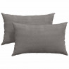 Poduszki na sofę 2 pcs Jasnoszary 50 x 30 cm Tkanina sztruksowa