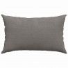 Poduszki na sofę 2 pcs Jasnoszary 50 x 30 cm Tkanina sztruksowa