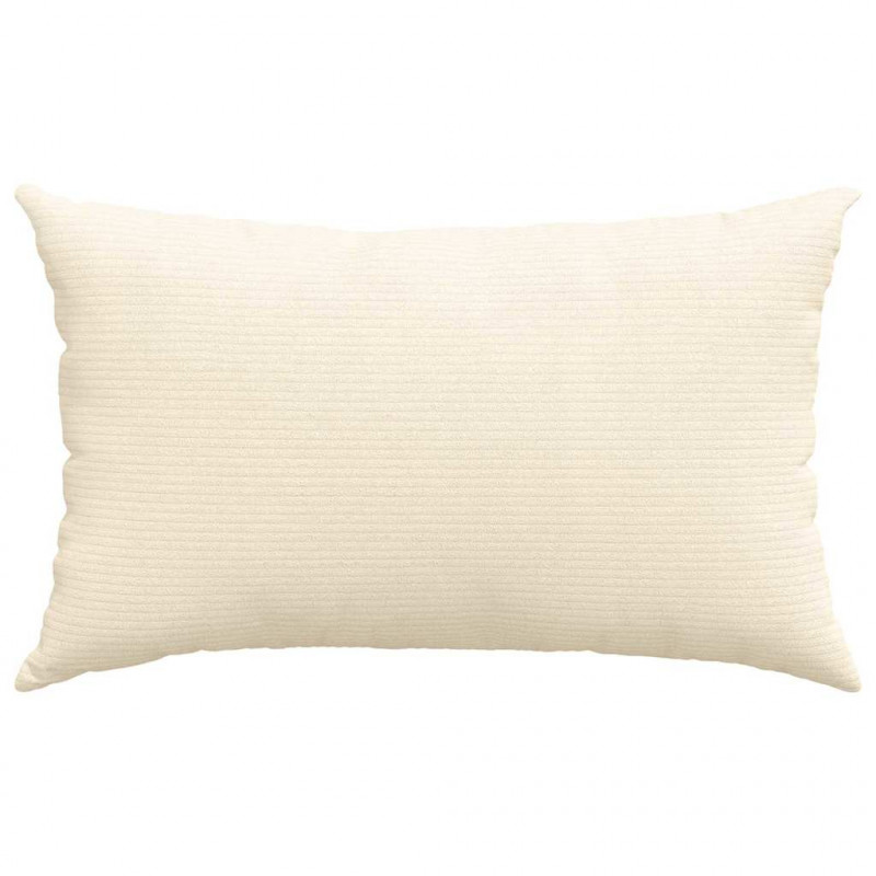Poduszki na sofę 2 pcs Kremowy 50 x 30 cm Tkanina sztruksowa